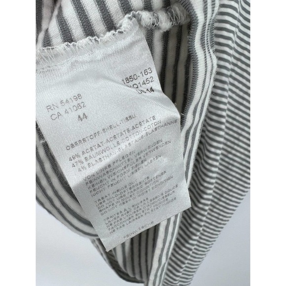BOGNER Cotton Blend Black/White Striped Tank Top Scoop Neck Women's Size 14 - Picture 6 of 6